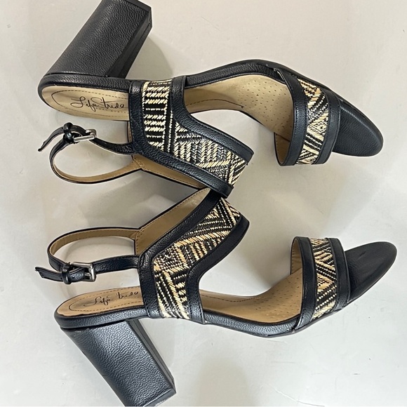 LIFESTRIDE SOFT SYSTEM Luna Sandals Womens 9.5‎ W Shoes Heels 3.5 in Block Heel - Picture 7 of 11